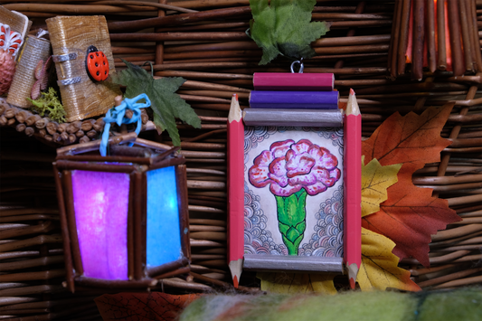 “Full Blossom”: Dianthus (Pink) in Magenta and Silver