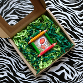 "Tiny Dreamwalker's Child": Amanita muscaria (Fly Agaric) in Gold and Green