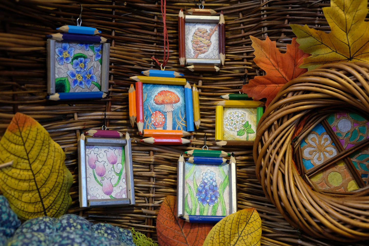 “Forest Seed”: Coniferous Cone in Silver and Brown