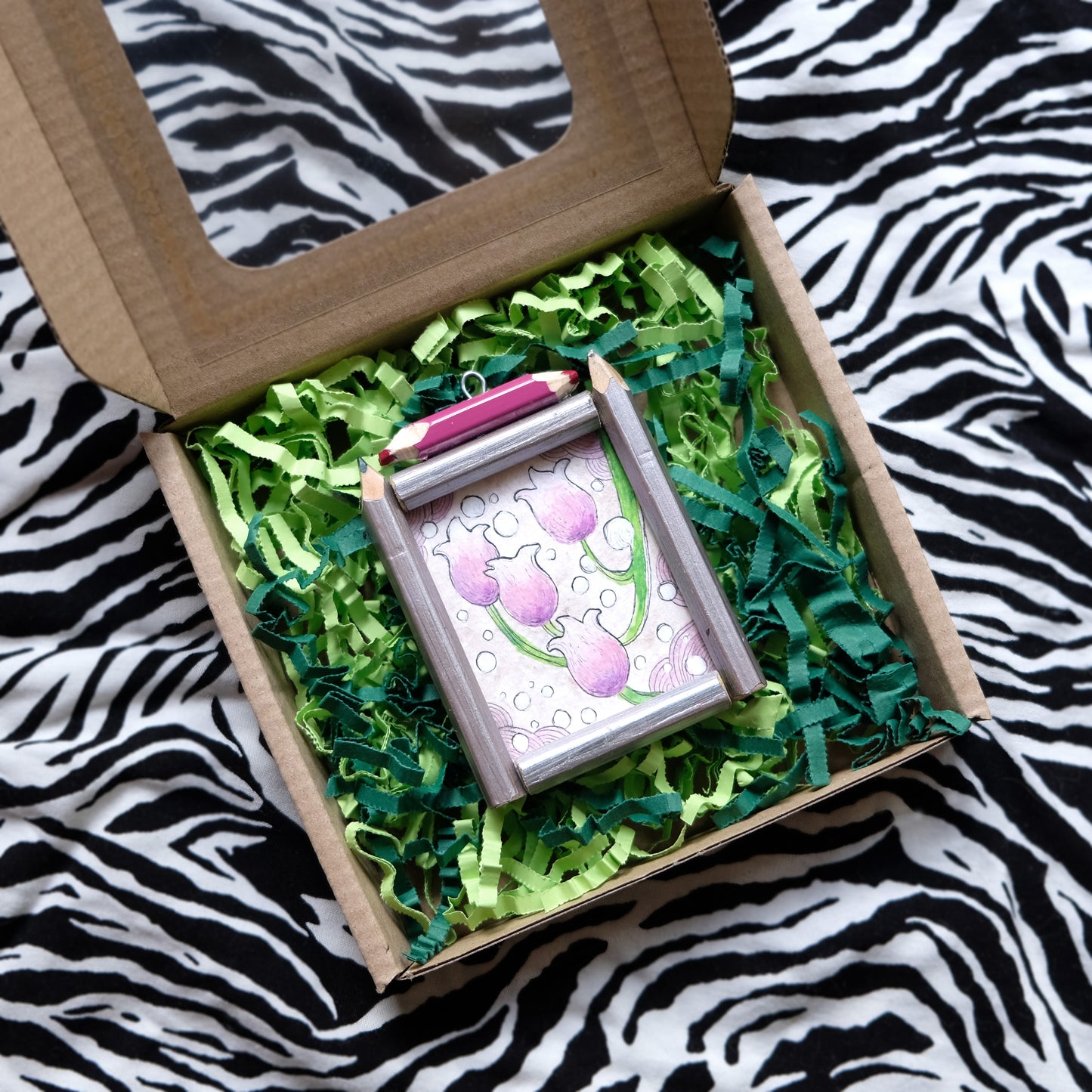 “Soft Heart”: Convallaria majalis 'Rosea' (Pink Lily of the Valley) in Silver